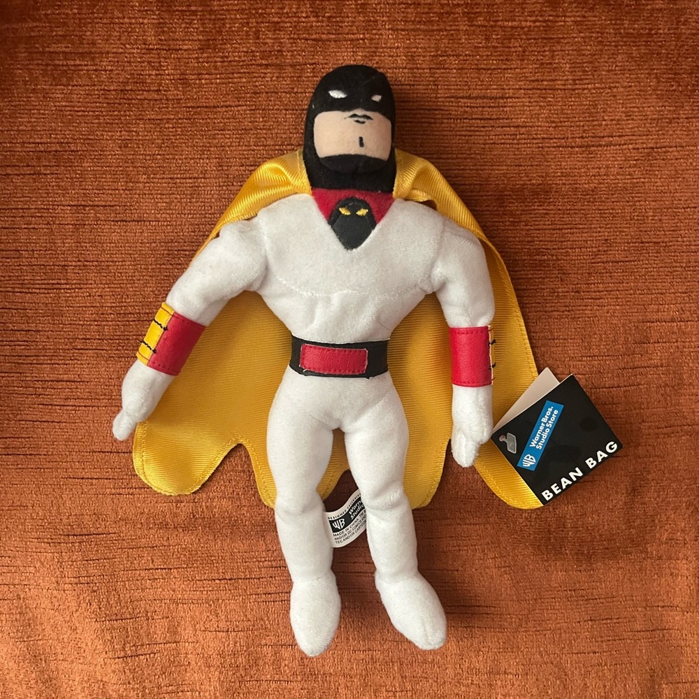 Vintage 1998 Space Ghost 9” Bean Bag Plush / Warner Bros Studio Store